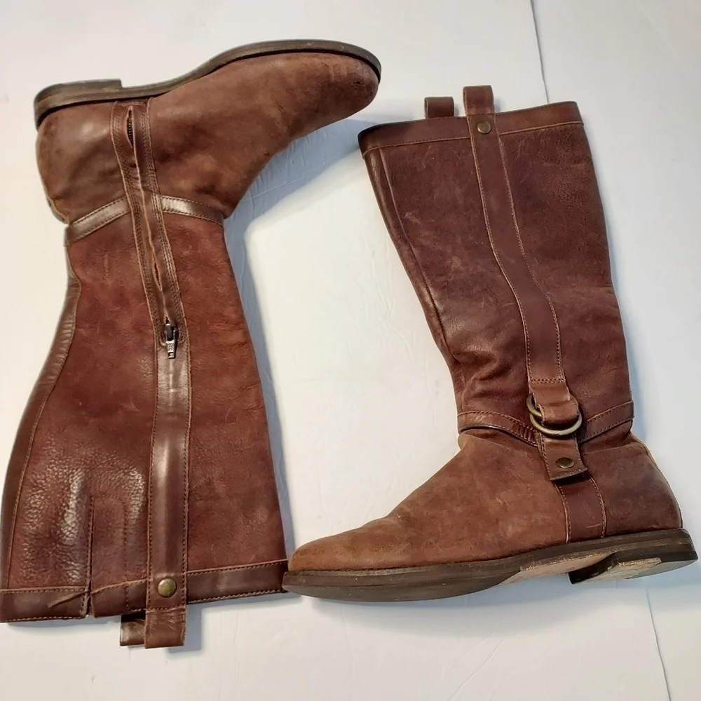 COLE Haan/nike air Womens Knee High leather Boots Sz-8